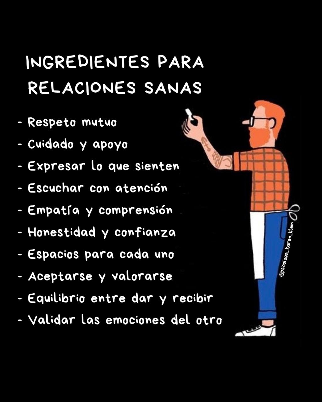 Ingredientes para Relaciones Sanas
